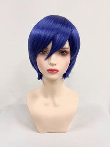 コスプレウィッグ 仮装 アニメ 人気 耐熱★Wigs2you C-009 ブルー ブルーベリー 派手髪 DARK BLUE ショート 白髪 隠す カツラ レーディス