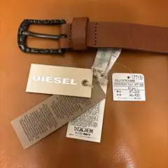 DIESEL ブラウンレザーベルト 子供用