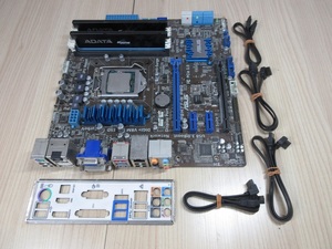 ASUS P8H77-M PRO H77 1155 USB 3 Micro-ATX マザーボード CPU i7-3770 メモリ 12800 4GBx2付 中古品
