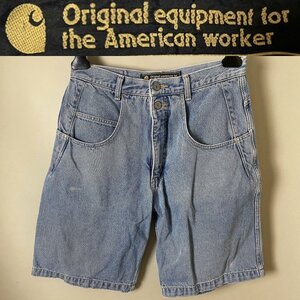 ★【EDWIN エドウィン製造】 carhartt カーハート コットン100％ インディゴ デニム ショートパンツ ハーフ パンツ ショーツ 短パン W32