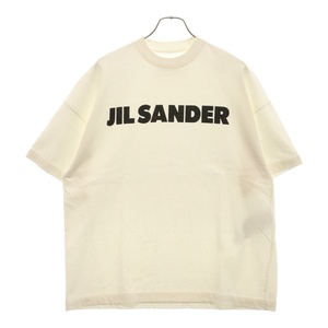 JIL SANDER ジルサンダー 21SS ロゴプリントオーバーサイズ半袖Tシャツ カットソー ホワイト JSMS707045