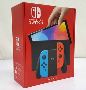 《未使用》Nintendo Switch ニンテンドースイッチ 有機ELモデル 本体 ネオンブルー ネオンレッド 店頭/併売《ゲーム・80・福山店》K615