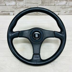 ☆1円〜☆ NARDI ナルディ TORINO トリノ ハンドル ブラックレザー ND ステアリング 当時物 レトロ ビンテージ