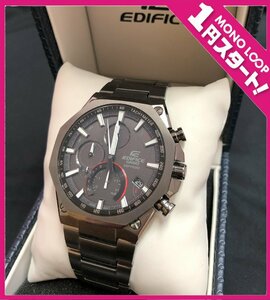 【6AF岡05008D】1円スタート★カシオ★EDIFICE★エディフィス★EQB-1100YDC-1AJF★クロノグラフ★メンズ★タフソーラー★稼働★腕時計