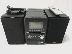  希少稼働品/美品●SONY/ソニー マイクロハイファイコンポーネントシステム HCD-M35WM CD/MD/テープ●リモコン/アンテナ完備