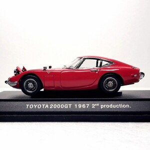 1/43 エブロ トヨタ 2000GT 昭和の名車 ライト開閉ギミック 稀少車 昭和 希少 Toyota クラシックカー 高級車 スポーツカー 1円〜 121501