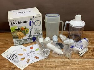 【TG-0139】TESCOM スティックブレンダー THM500 5STAR Chef Stick Blender ハンドミキサー 外箱 取説付 東京引取可 現状品【千円市場】