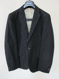 (851)Paul Smith ポールスミス ジャケット シルク混 ストライプ