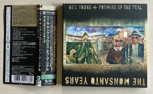 CDB3672 ニール・ヤング + プロミス・オブ・ザ・リアル NEIL YOUNG / ザ・モンサント・イヤーズ 国内盤中古CD + DVD 帯付き美品　送料100円