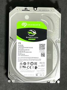 【送料無料】 ★ 4TB ★　ST4000DM004　/　Seagate BarraCuda 【 使用時間： 70 ｈ 】 2021年製　稼働極少　3.5インチ 内蔵HDD　SATA600