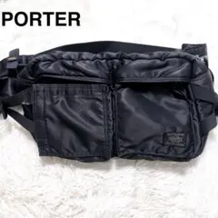 PORTER タンカー　ボディバッグ　ショルダーバッグ　ブラック