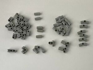 F384　LEGOバラパーツ　新灰　テクニック系　コネクタなど　まとめて大量㎏