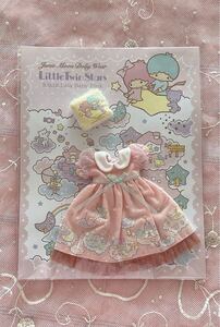 ドール ドレス サンリオ Little Twin Stars キキララ ピンク Kiki Lala アウトフィット Junie Moon ジュニームーン ブライス Blythe 中古