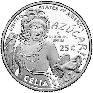 ★1枚の価格★ アメリカ人女性25セント硬貨プログラム　セリア・クルス Celia Cruz