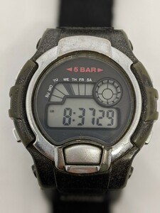 J-AXIS デジタル腕時計 カーキ 傷汚れあり 電池交換済 中古動作品 77 31