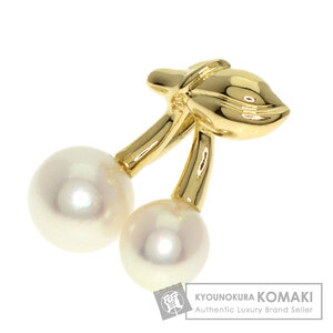 MIKIMOTO ミキモト ペルリータ パール 真珠 サクランボモチーフ ペンダントトップ K18イエローゴールド レディース 中古