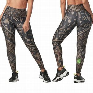 【正規品・新品】XSサイズ★ZUMBA・ズンバ★Printed High Waisted Ankle Leggings　ES