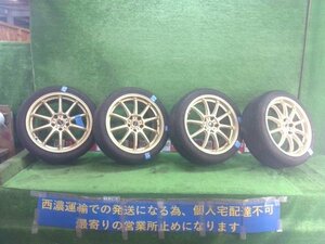 GDB インプレッサ タイヤホイール 235/40R18 センター溝6mm BS プロドライブ GC-010G PCD114.3 18×8J 5穴 オフ+43 鋳造 ★佐川4個口★