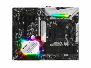 未使用に近い ASRock B450 Steel Legend マザーボード AMD B450 Socket AM4 ATX メモリ最大64G対応 保証あり　