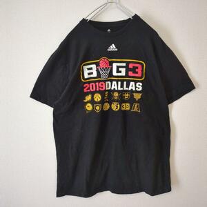 adidas アディダス Tシャツ バスケ BIG3 ダラス 黒 ブラック