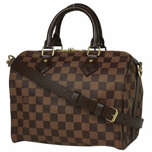 ルイ・ヴィトン Louis Vuitton スピーディ バンドリエール 25 2WAY ハンドバッグ ダミエ ブラウン N41368 レディース 【中古】