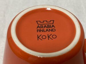 K929 ARABIA FINLAND KOKO ORANGE MUG 0.35L