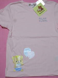 新品 130 リラックマ 半袖Tシャツ ピンク 風船 かわいい ハートバルーン サンエックス キャラクター 子供 女の子 夏物 120cm～ 送料無料