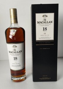 【未開栓】 The MACALLAN ザ・マッカラン 18年 2022シェリーオーク ウイスキー 700ml 43% 箱つき　954