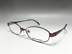 新品 SONIA RYKIEL ソニアリキエル 超軽量 チタン メガネフレーム 67-0039 52□16 135 赤 レッド レディース 眼鏡 めがね メ1-13