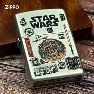 1円 新品 スターウォーズ Zippoライター ジッポー オイルライター 真鍮製 未使用 喫煙グッズ