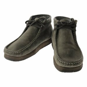 clarks / クラークス | WALLABEE ワラビー レザー モカシンブーツ | 25.5 | グレー | メンズ