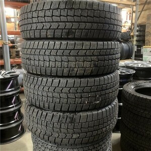 ★送料無料★ 195/65R16 2021年製 8分山 ダンロップ WINTERMAXX WM02 4本/中古スタッドレスタイヤ(冬タイヤ) セレナ N8230_C1