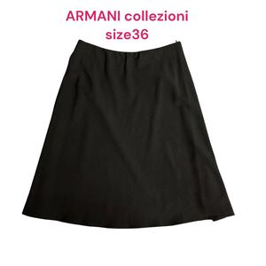 アルマーニコレツィオーニ ARMANI collezioni ブラックスカート　36、S、7号