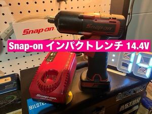 Snap-on★動作◯☆インパクトレンチ 14.4V レッド 赤 充電器 スナップオン 電動工具 CTJ761☆