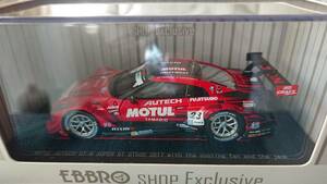 1/43 EBBRO SHOP exclusive 2017年スーパーGT モチュールオーテックGT-R#23 クーリングファンアンドジャック仕様