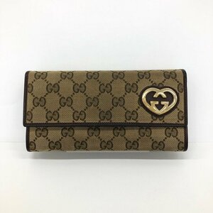 GUCCI　グッチ　GGキャンバス　ラブリーハート　長財布　251861.0959　箱付き【CKAFA006】