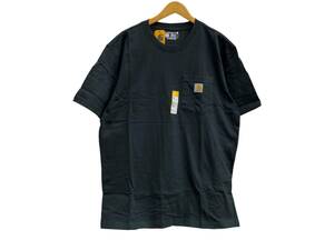 Carhartt (カーハート) Loose Fit Heavyweight S/S POCKET T-SHIRT ポケットTシャツ K87-M 半袖 カットソー M ブラック 黒 メンズ/009