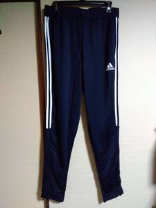 XO/紺/新品/adidas アディダス/メンズ 薄手 ジャージ ロングパンツ 2XL 3L 大きいサイズ エアロレディ スリムテーパードカット 春夏