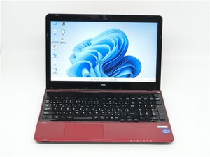 カメラ内蔵　中古ノートパソコンNEC　LaVie　LS150/N　2世代Corei7　2630QM/15.6型/8GB/新品SSD512GB/HDMI/テンキー/WIN11/office搭載