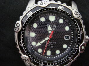 　 シチズン Eco-Drive　 OXY　 AIR DIVERS 　200M 　中古