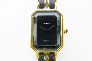 A027-J12-898◎ CHANEL シャネル プルミエール XLサイズ レディース クォーツ 腕時計 現状品③◎