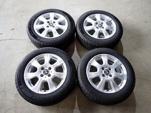 YS11298【送料無料175/65R15】アクア スイフト フィット キューブ フィールダー等 中古スタッドレス ■15×6J 100/4H ET40■