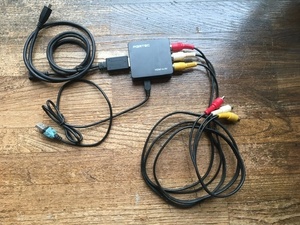 【中古・送料無料】 HDMI⇒RCA（ビデオ）変換アダプター