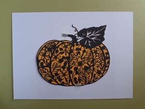 切り絵　Halloween Pumpkin