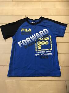 ◆ 半袖Tシャツ 青/黒 FILA 140 ◆