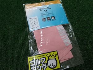 GK尾張旭◇ 新品185 【値下げ/激安】◆キャロウェイ◆レディース◆フェイスカバー◆ピンク◆241-1998806-090◆UPF50◆吸汗速乾◆接触冷感◆