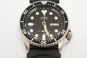 稼働品 セイコー ダイバーズ デイデイト ブラックフェイス 7S26-0020 自動巻き メンズ 腕時計 SEIKO