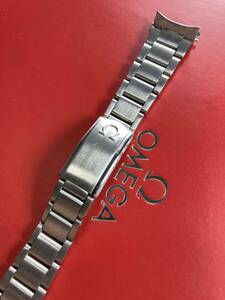 美品 純正品 18mm幅 1168/605 オメガ ブレス OMEGA watch bracelet ジュネーブ Genve SS ベルト belt GENUINE NOVOLINK