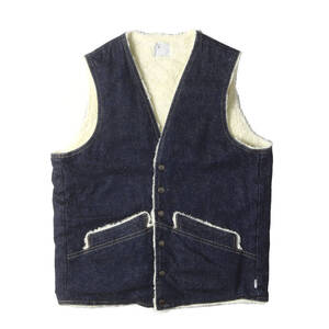 New Manual ニューマニュアル ベスト サイズ:FREE 23SS 伊勢丹新宿店 POP UP限定 裏ボア デニム ベスト (#011 LV DENIM BOA VEST)