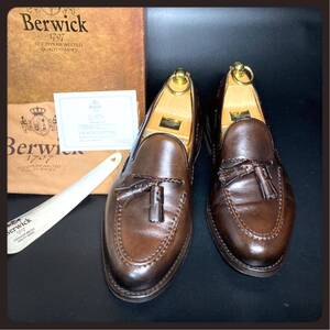 美品 Berwick バーウィック タッセル ローファー 編み込み 6